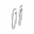 Sterling Silver 26.5 mm Hoop Earring